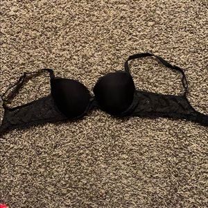 Black lace bra